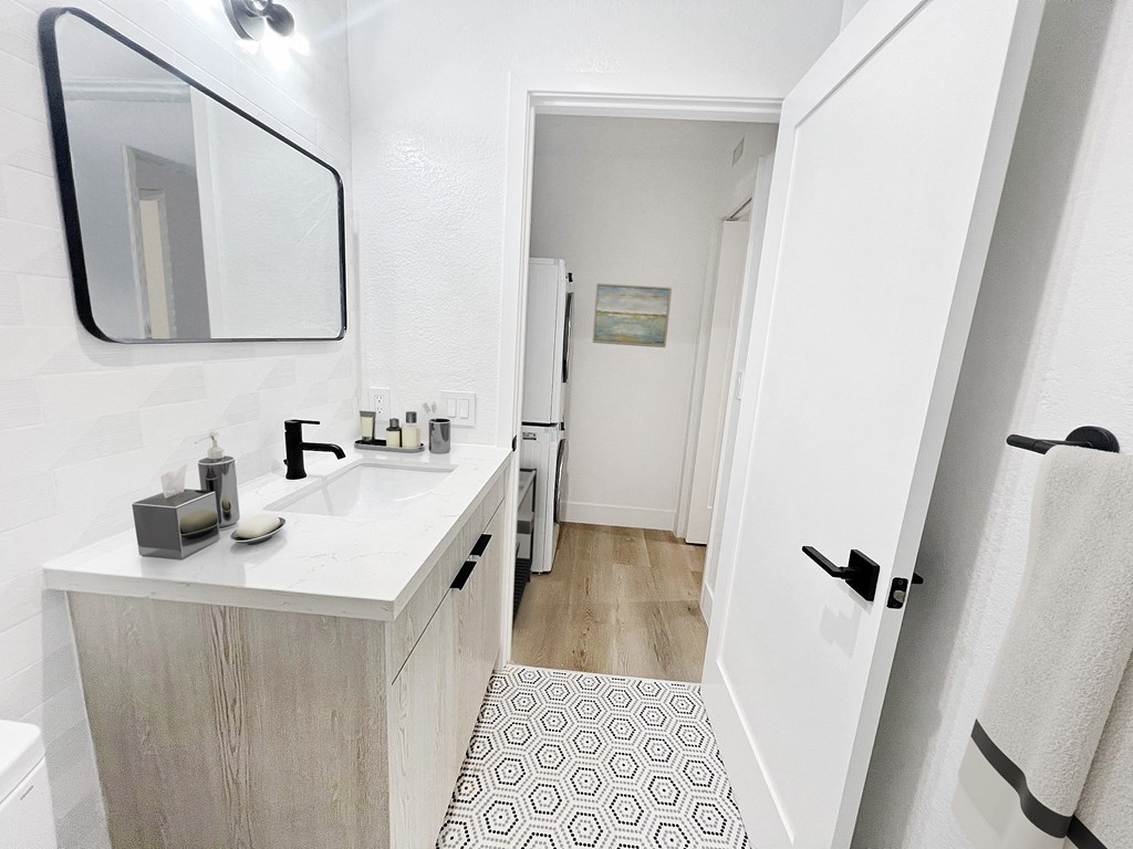 The Rodney Bathroom and Laundry Area