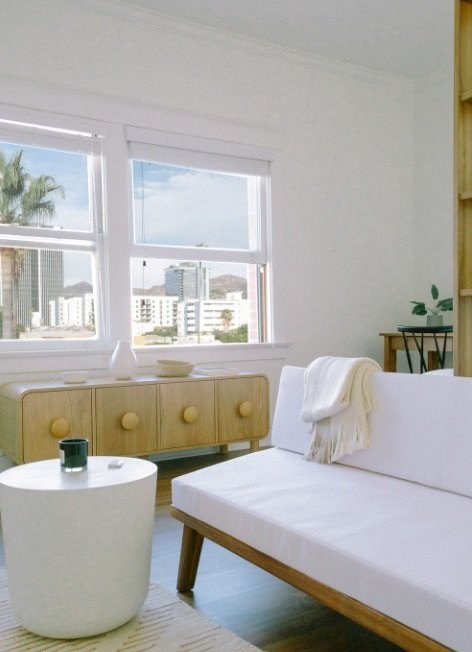 The Villa Elaine Studio windows