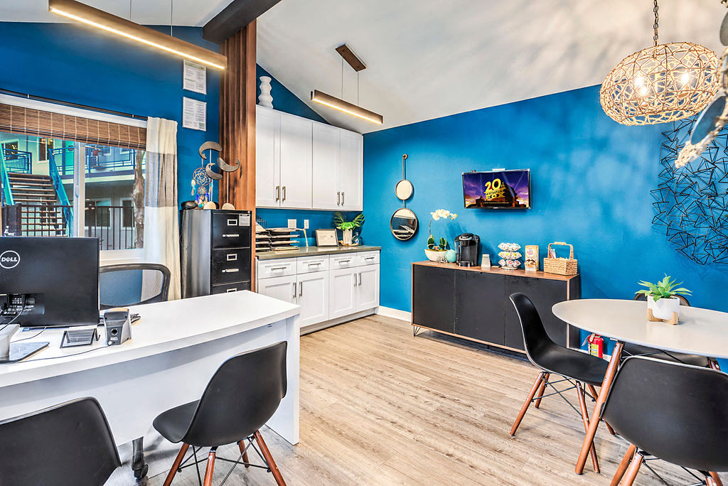 The Island Apartments interior office room