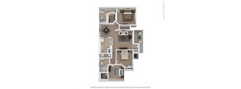 Reserve at Castle Highlands 3x2 Floorplan