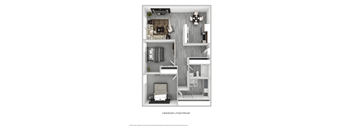 Tierra Del Sol 2 Bedroom 1.75 Bathroom Floorplan