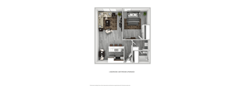 Tierra Del Sol 1 Bedroom 1 Bathroom Upgraded Floorplan