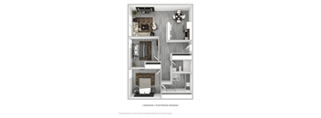 Tierra Del Sol 2 Bedroom 1.75 Bathroom Upgraded Floorplan