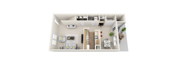 Clover Basin Village Townhome first floor floorplan