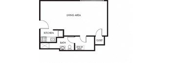 Moana Vista Studio Floorplan