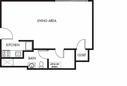 Moana Vista Studio Floorplan
