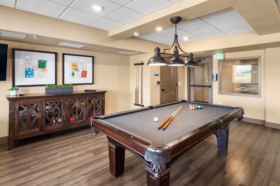 Traditions at Lafayette billiard table