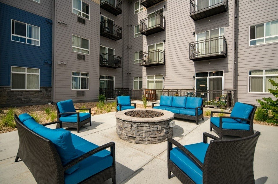 Traditions at Lafayette outdoor firepit