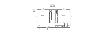 Ellendale Arms Apartments 2 bedroom floorplan