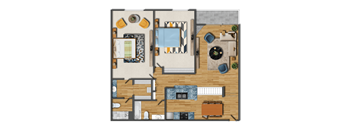 Two bedroom two back apartment for rent in Culver City