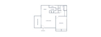 a floor plan of a bedroom apartment