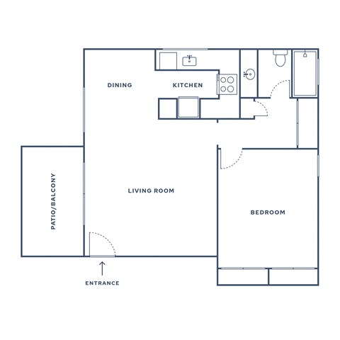 a floor plan of a bedroom apartment