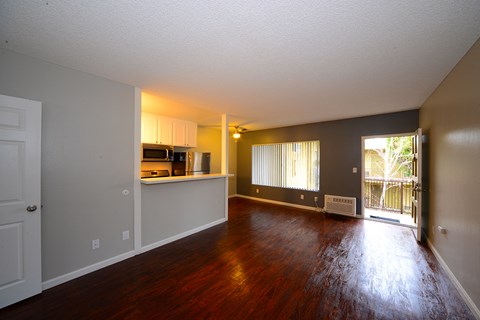 University Gardens unfurnished living room