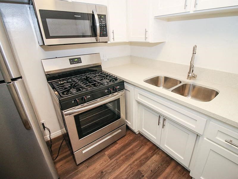 Via Esplanade Apartments Redondo Beach Interior Kitchen Counter and Appliances