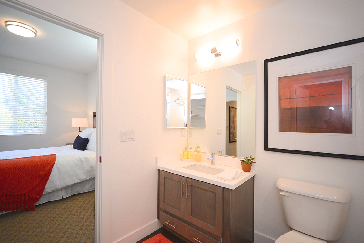 Yolo Apartments Master Bathroom with Spacious Closet