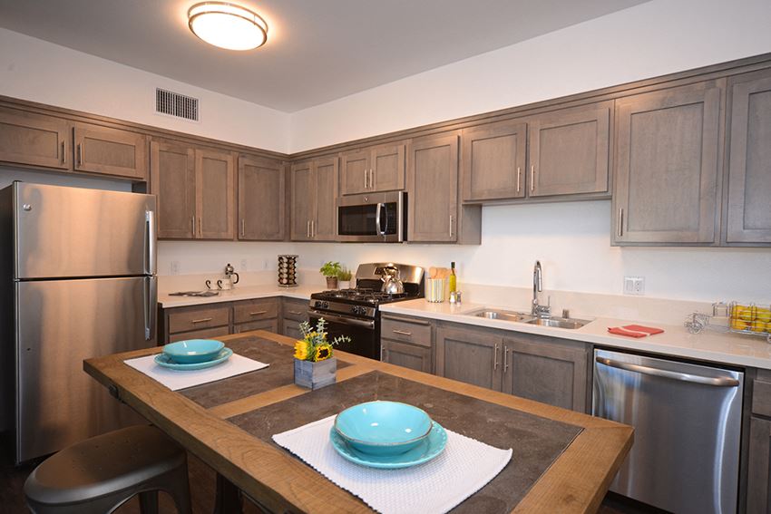 Yolo Apartments kitchen with appliances - Photo Gallery 1