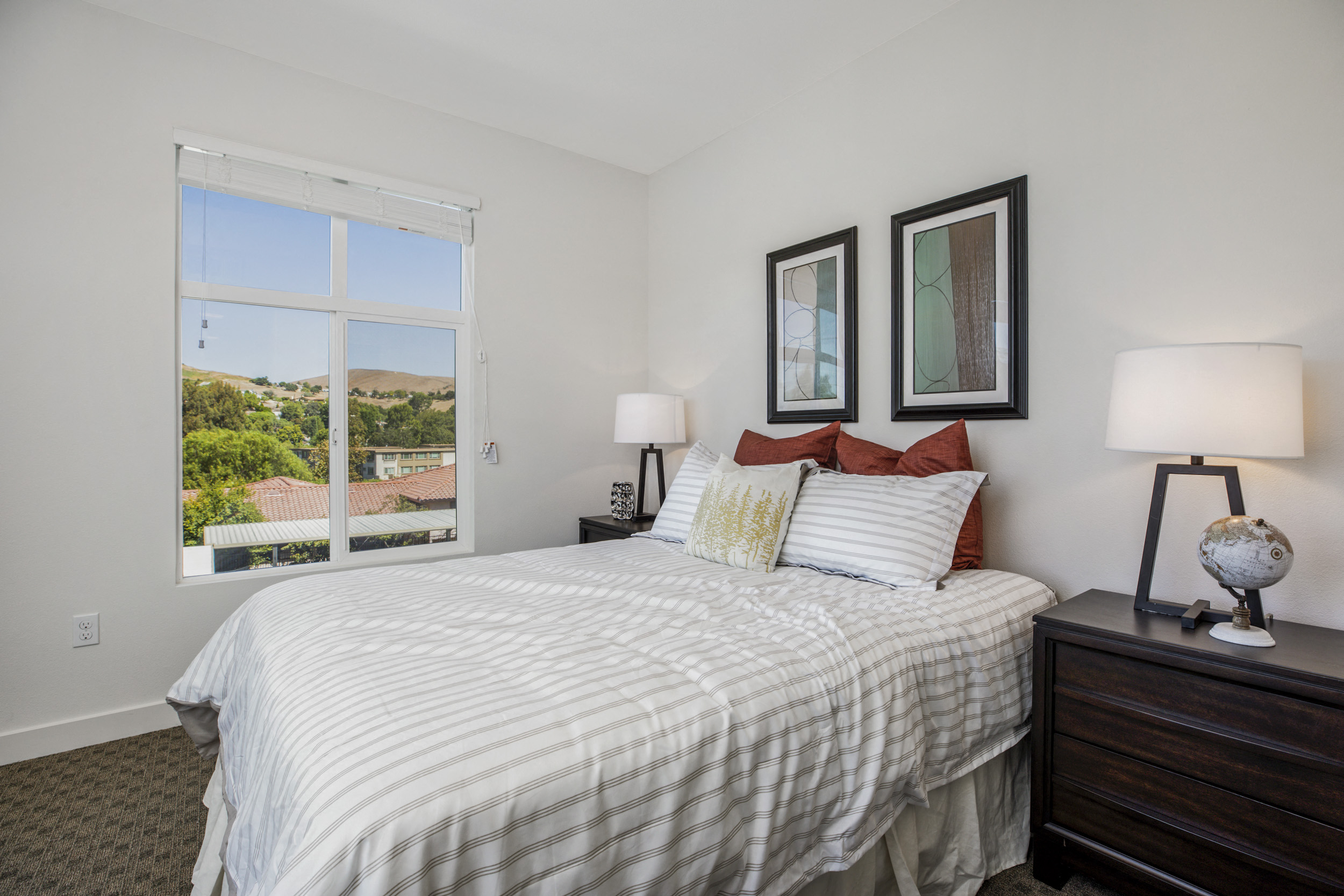 YOLO East furnished bedroom