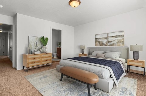 Logan Gateway staged bedroom