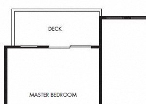 YOLO West two bed two bath floor plan with decks YOLO West two bed two bath floor plan with decks
