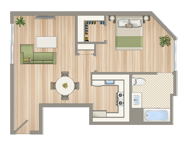 a floor plan of a house