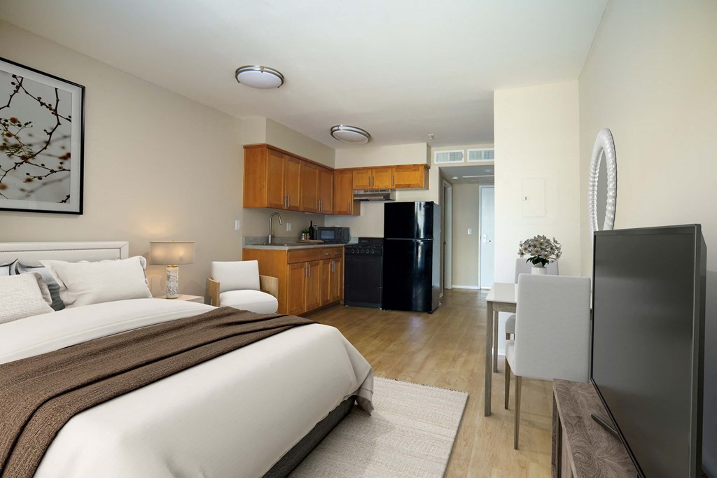 1537 on 7th sleeping area and kitchen