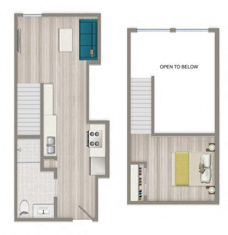 the floor plan of a bedroom with a closet