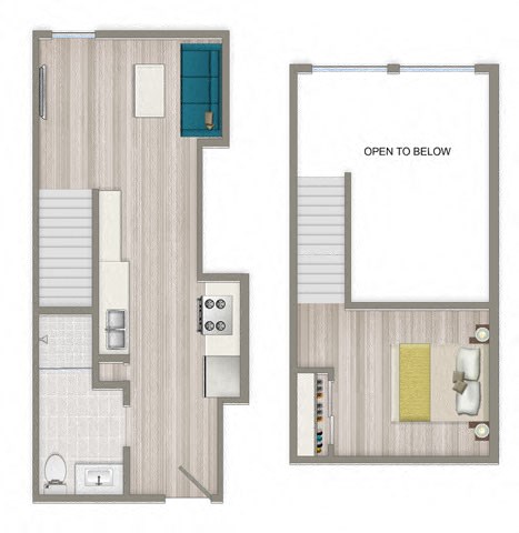 Olympic Lofts Loft B Floorplan