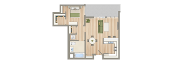 1430 on 7th One Bedroom E