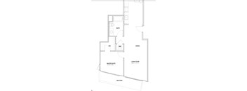 Burano Apartments 2D one bedroom one bathroom Floorplan