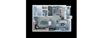 San Pedro Bank Lofts 3D Studio Floorplan
