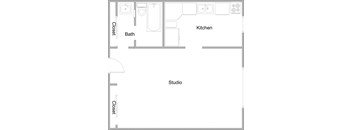 Villa Del Sol Studio Floor Plan