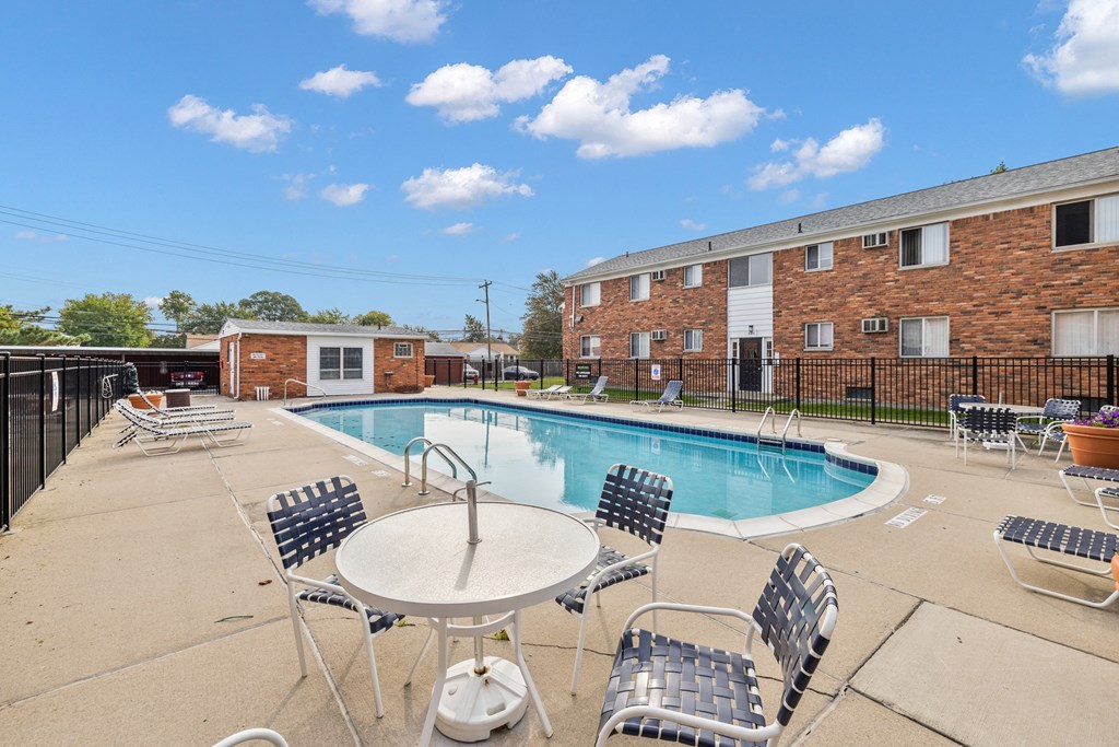 our apartments showcase a swimming pool
