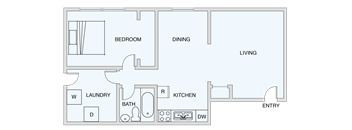 One Bedroom, One Bathroom