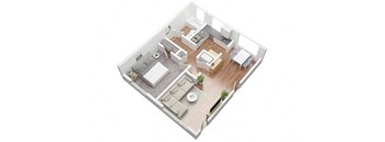 a floor plan of a small apartment