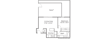a floor plan of a house with bedrooms and baths and a kitchen