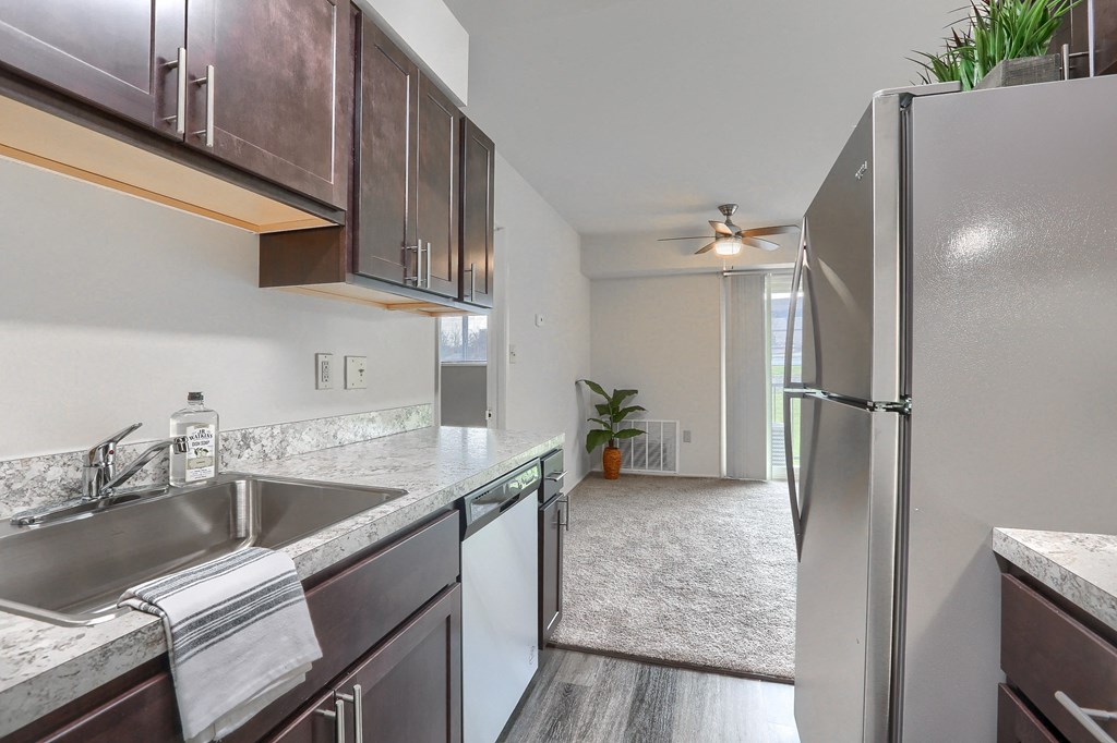 Camp Hill 1 Bedroom Kitchen | Long Meadows Apartments in Camp Hill PA
