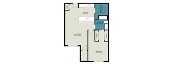 One Bedroom Apartment | Oakwood Hills Apartments | PMI