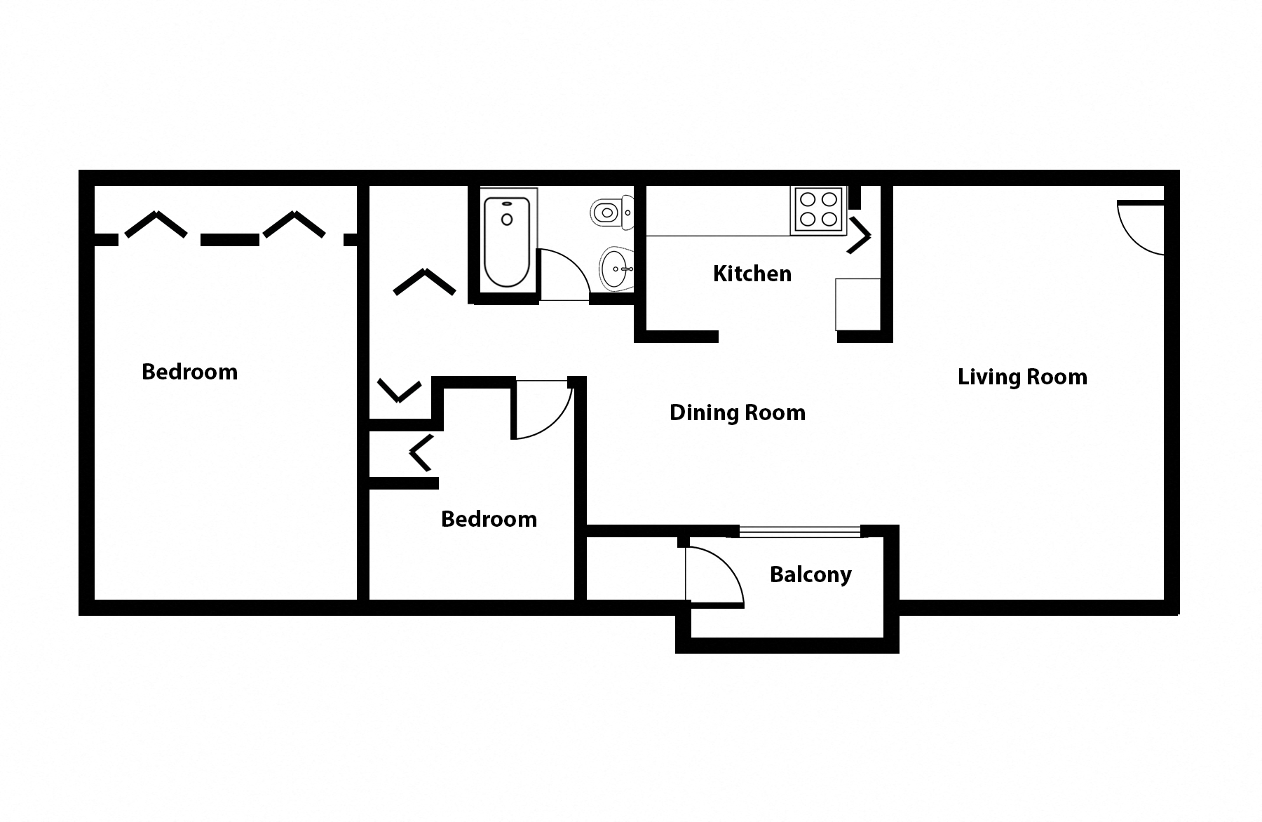 2 Bed | The Flats of Chambersburg apartment in Chambersburg PA