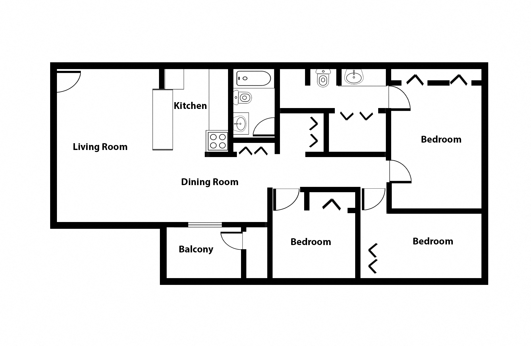 3 Bed | The Flats of Chambersburg apartment in Chambersburg PA
