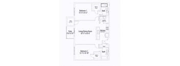 Camp Hill Apartment Floor Plan A | Camp Hill Apartments | Centerpointe Apartments