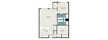two bedroom two bathroom floor plan Oakwood Hills Mechanicsburg, PA PMI