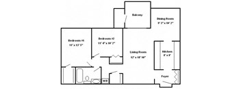 Two Bedroom Apartment Hershey Apartments | Braircrest Gardens Apartments
