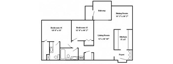 2 Bed Apt Hershey Apartments | Braircrest Gardens Apartments