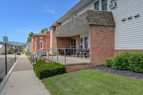 our apartments offer a porch that is wheelchair accessible