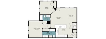 Two Bedroom Apartment | Oakwood Hills Apartments | PMI