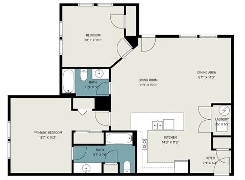 Two Bedroom Apartment | Oakwood Hills Apartments | PMI