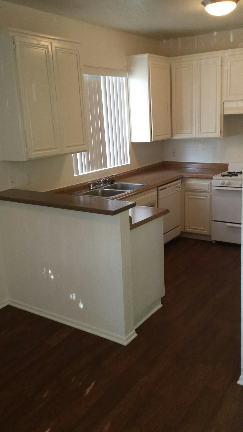 Certain Units  have upgraded kitchens and vinyl flooring.