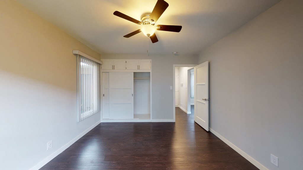 Spacious closet space in bedrooms