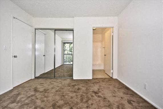 Master bathroom with closet
