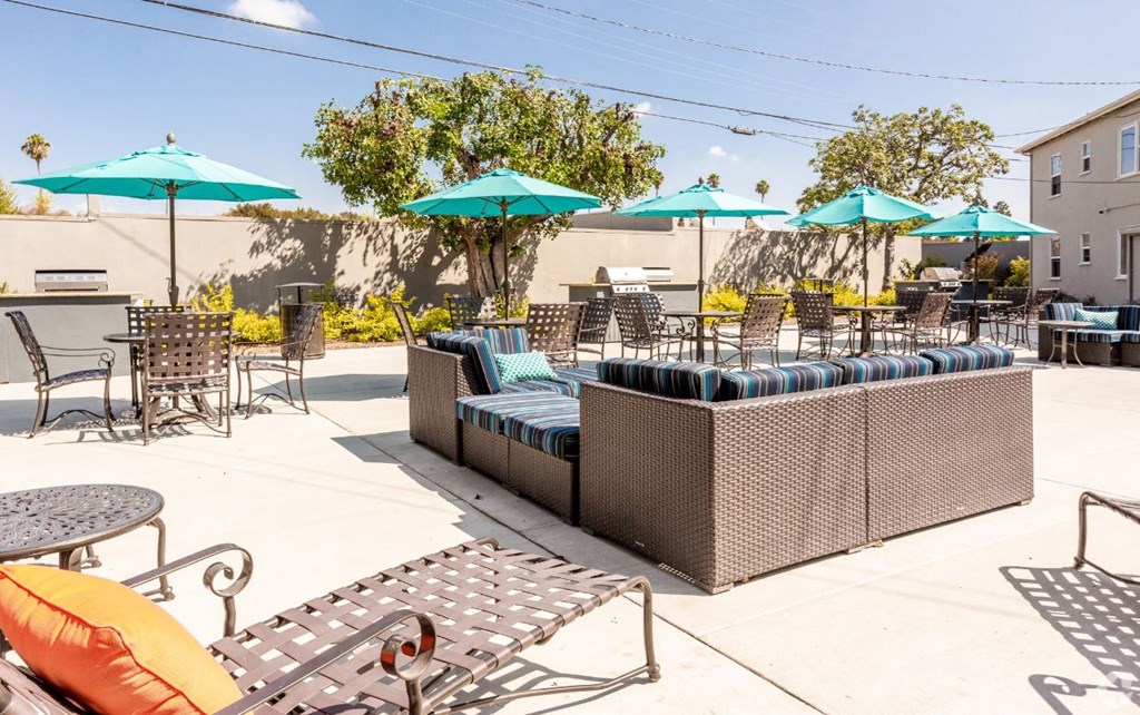 Outside lounge decks